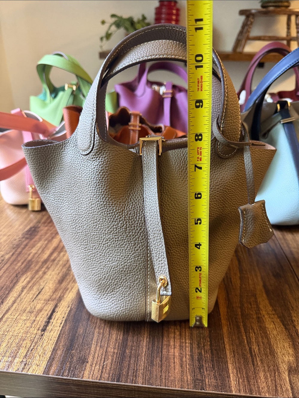 Lot of 7 Mini Handbags made with GENUINE Cowhide Leather - Picture 14 of 17